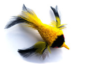 cat teaser wand refill - yellow bird